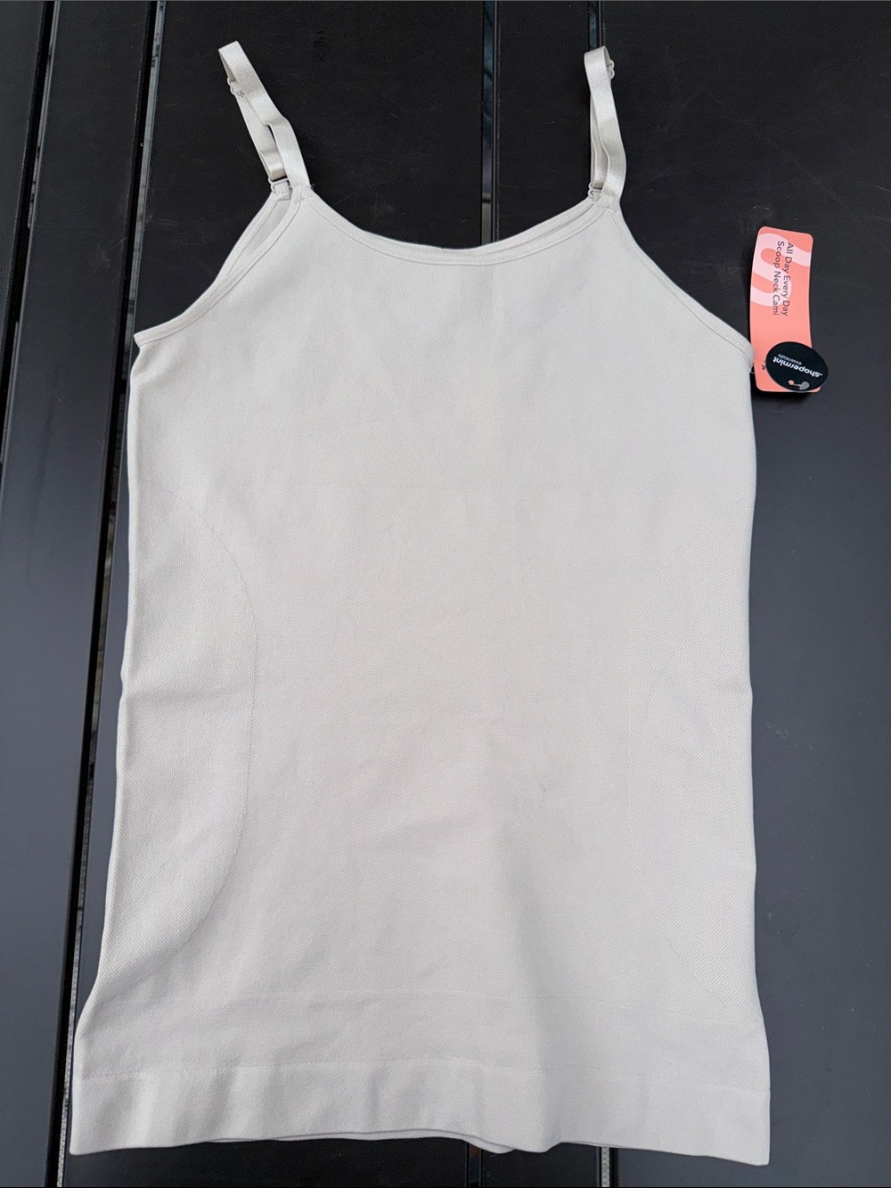 Shapermint Women's Slim Knit Camisole Tank Top - Cream NWT XL